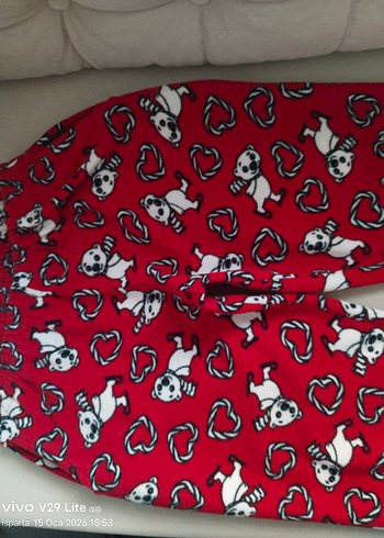 Kırmızı Baskılı polar  tayt - Görsel 5