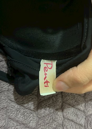 36 Beden siyah Renk Penti Bikini üstü
