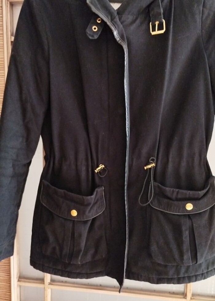 Siyah parka - Görsel 2