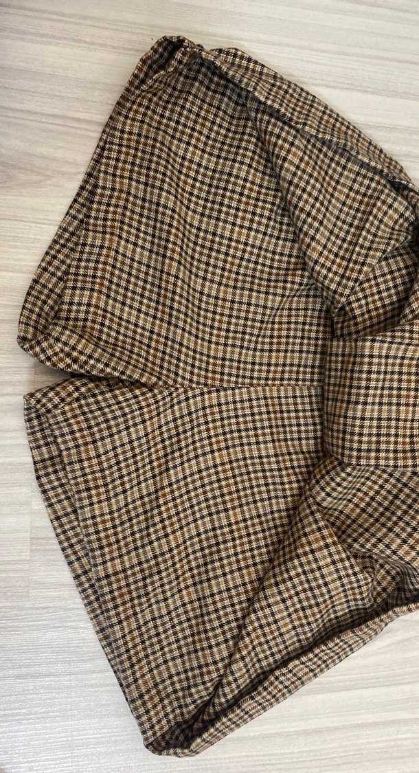 Kadın Kahverengi Pilili Midi Kumaş Etek - Görsel 2