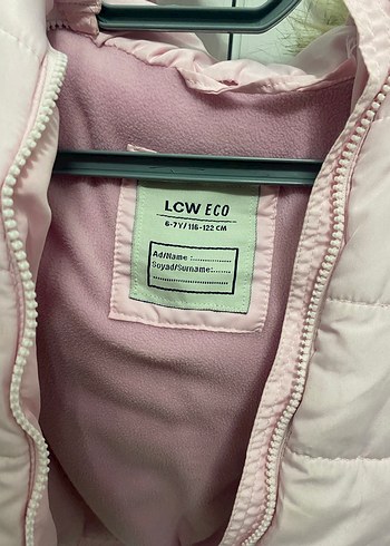 Kız Çocuk Pudra Kapüşonlu Kürklü Mont - Görsel 3