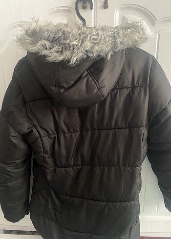 Gri Fermuarlı Kadın Kışlık Mont - Görsel 3