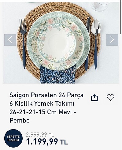 English home yemek takımı
