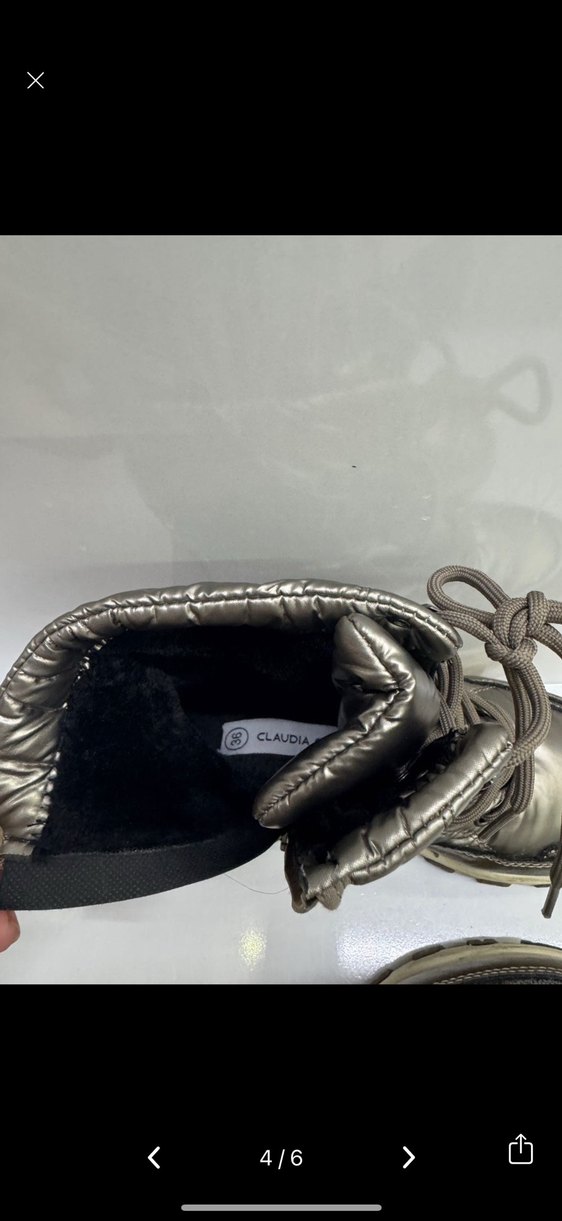 Kar botu Metalik kahve  Kadın Bot - Görsel 5