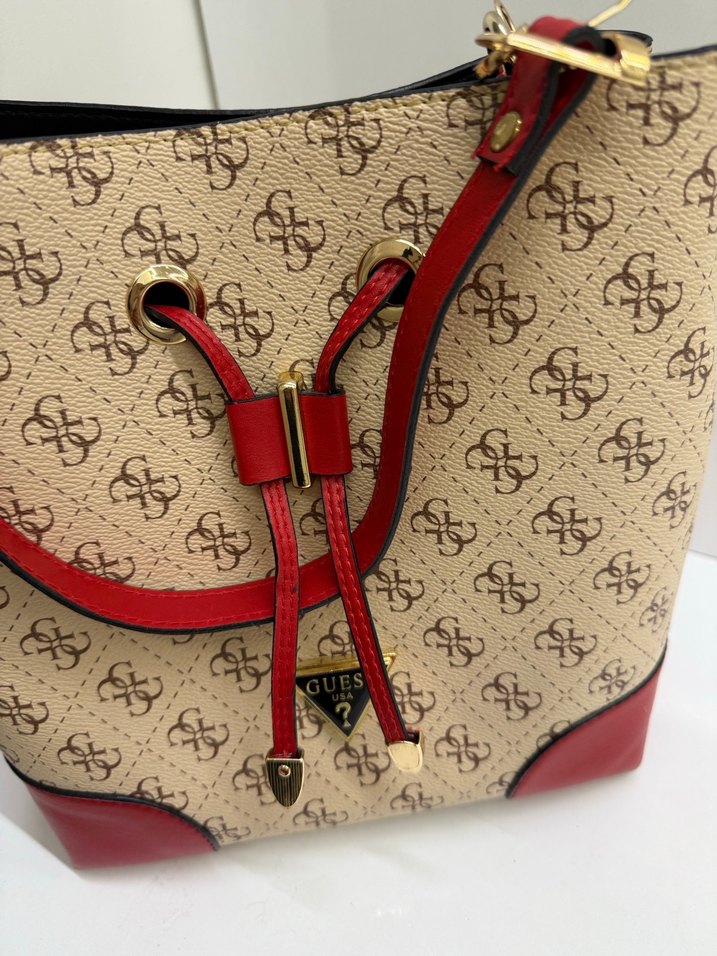 Gues Kırmızı krem  Kadın Omuz Çantası - Görsel 3