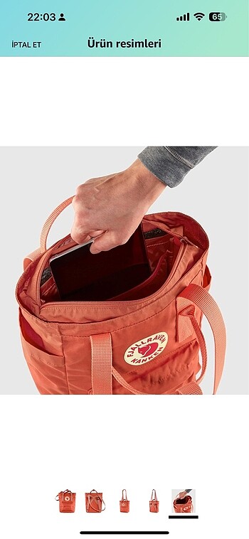  Beden Fjallraven Kanken totepack mini