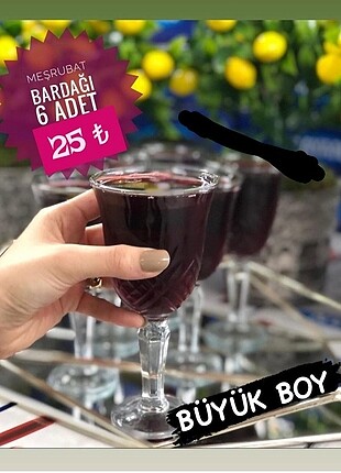 Büyük boy meşrubat bardağı