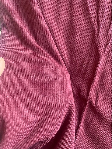 xs Beden H&M bordo kolsuz bluz