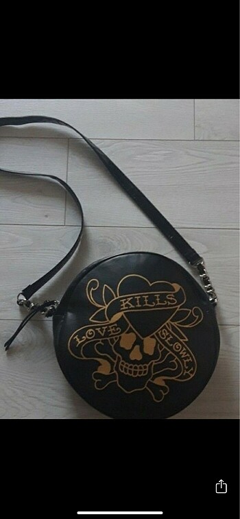 Diğer love kills slowly ED HARDY çanta