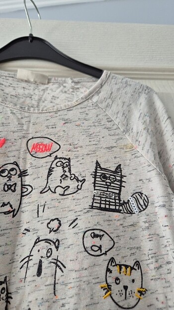 Kız çocuk için uzun kollu tişört  - Görsel 3