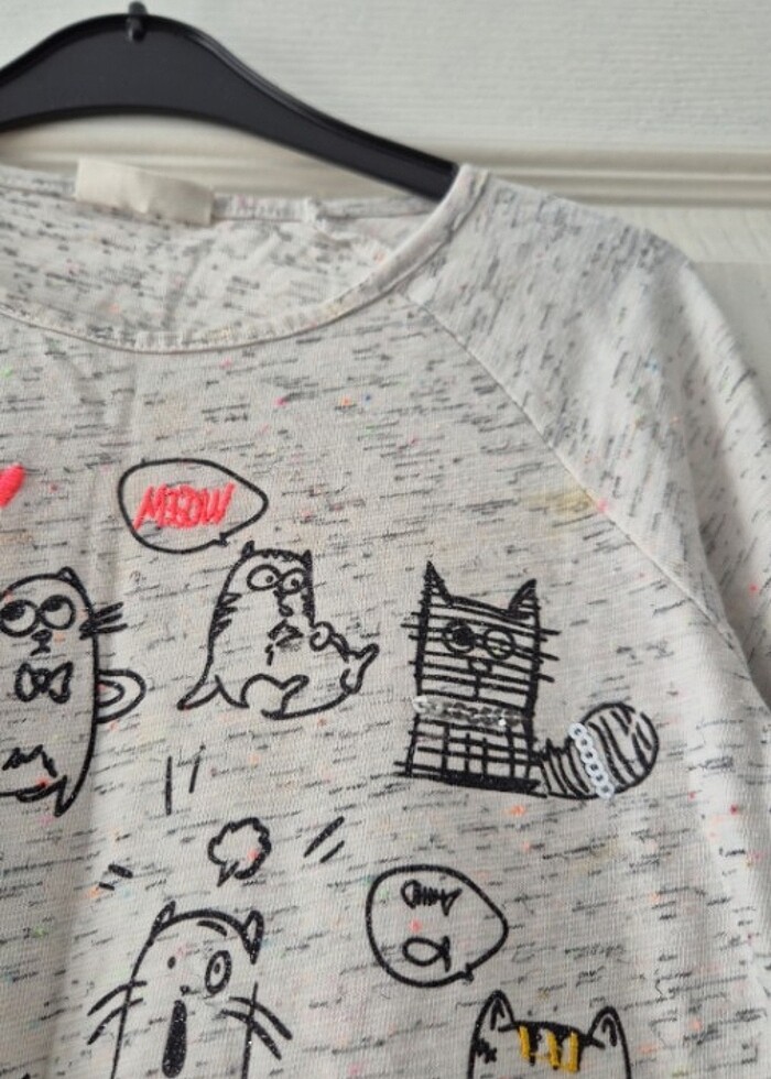 Kız çocuk için uzun kollu tişört  - Görsel 3