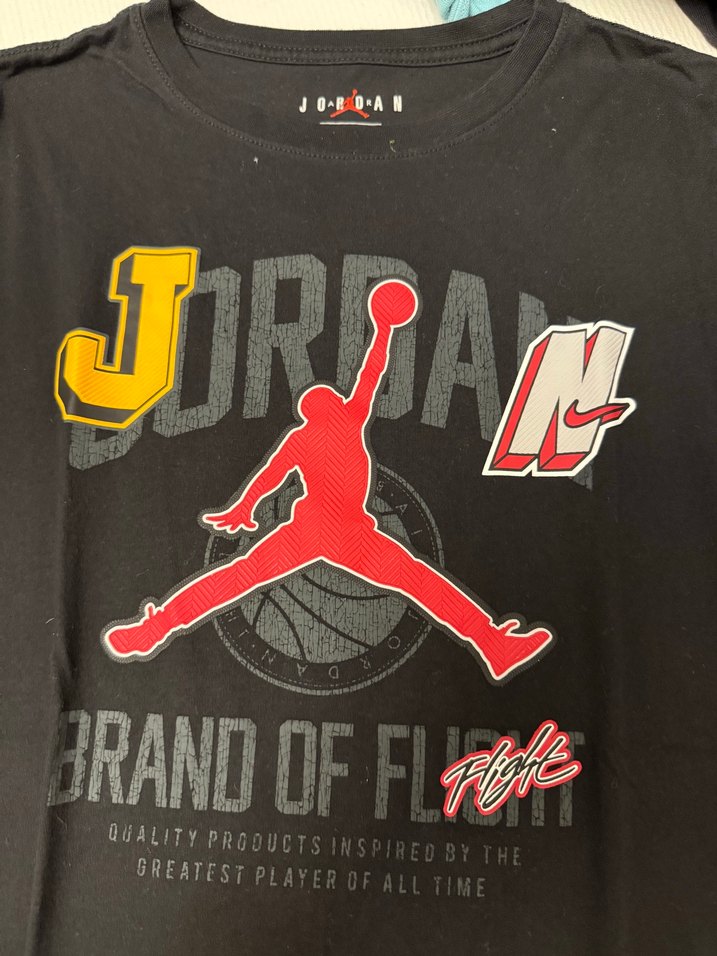 Jordan Baskılı Siyah Erkek Tişört - Görsel 2
