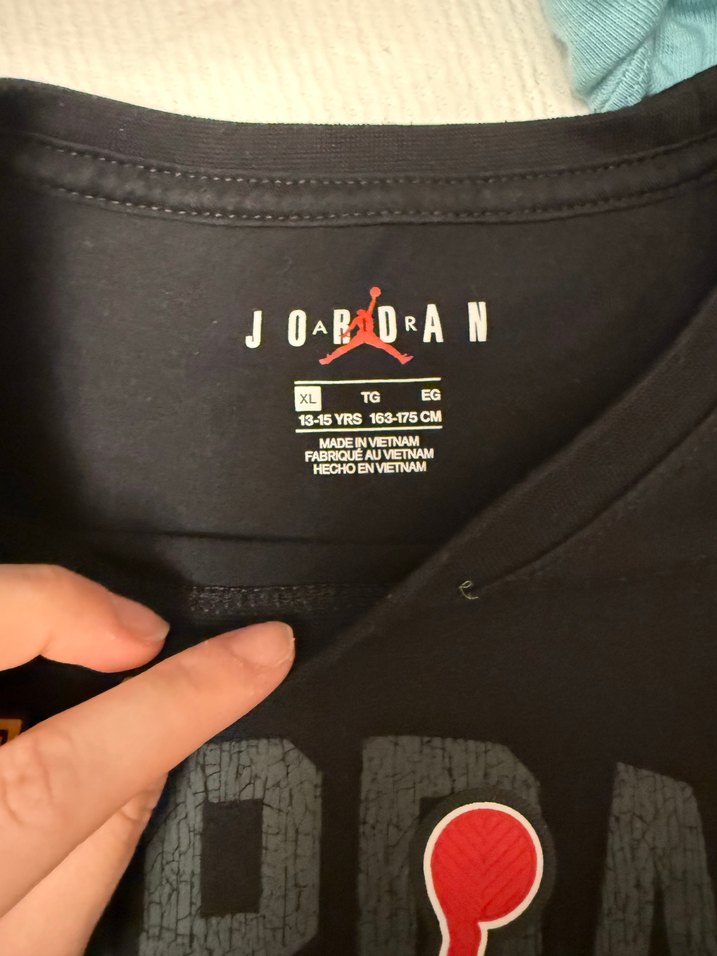 Jordan Baskılı Siyah Erkek Tişört - Görsel 3