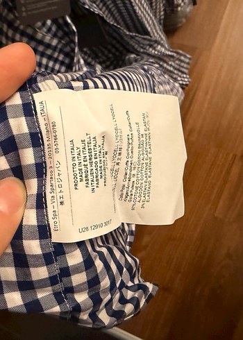 Etro Lacivert Kareli Uzun Kollu Erkek Gömlek - Görsel 8