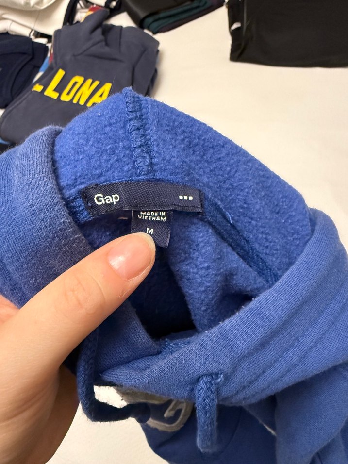 Gap Kadın Mavi Kapüşonlu Sweatshirt - Görsel 4