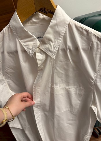 Erkek Beyaz Keten Gömlek Uzun Kollu - Görsel 2