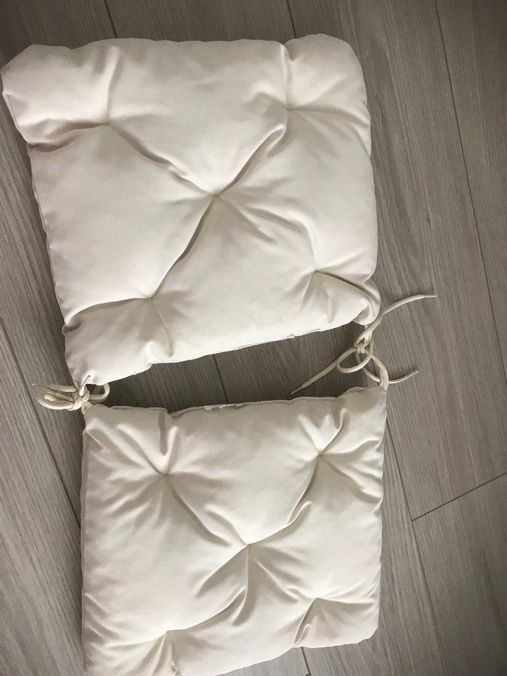 Bohem Beyaz Yumuşak Sandalye Minderi - Görsel 2