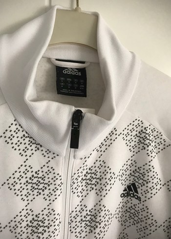 Kadın Beyaz Fermuarlı Uzun Kollu Ceket - Görsel 3