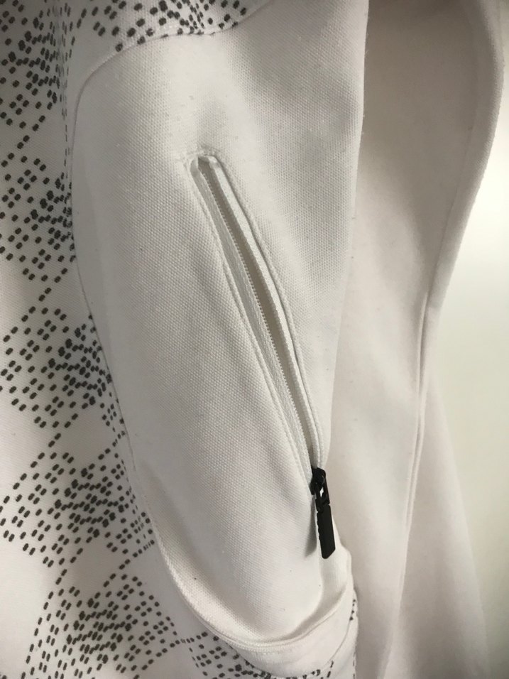 Kadın Beyaz Fermuarlı Uzun Kollu Ceket - Görsel 4