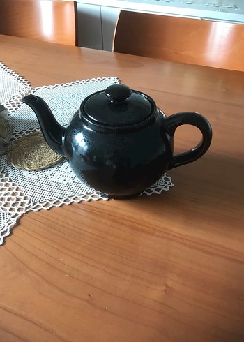 Siyah Seramik Çaydanlık