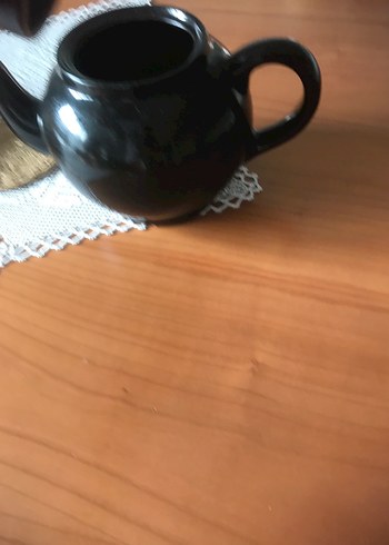  Beden Siyah Seramik Çaydanlık