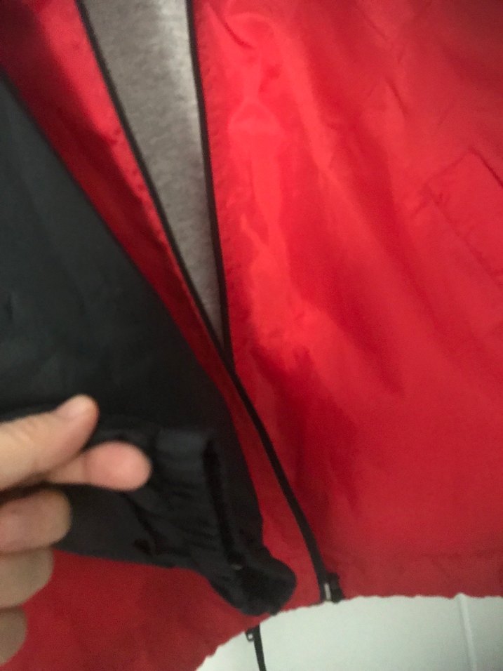 Kırmızı Fermuarlı Erkek Spor Rüzgarlık - Görsel 3