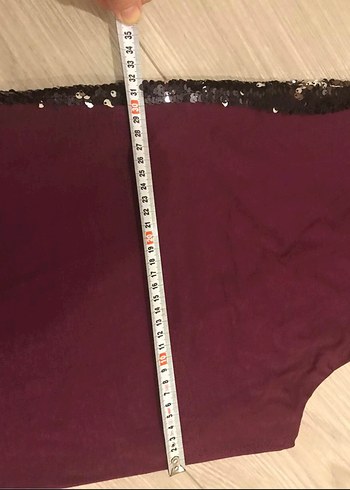 Bordo Uzun Kollu Salaş Tunik - Görsel 6