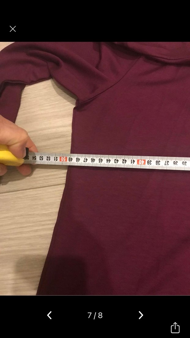 Bordo Uzun Kollu Salaş Tunik - Görsel 3