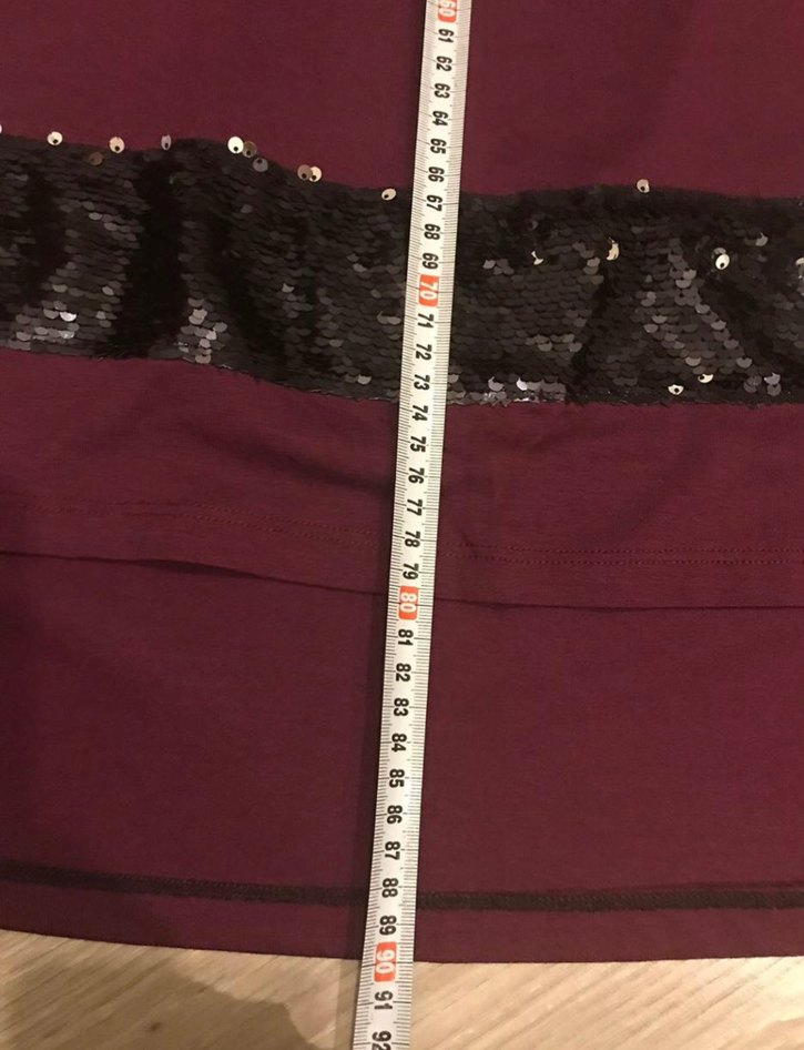 Bordo Uzun Kollu Salaş Tunik - Görsel 5