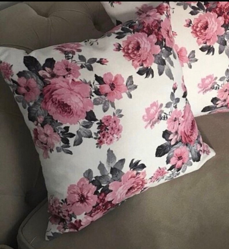 Pembe Çiçek Desenli Bohem Masa Örtüsü - Görsel 2