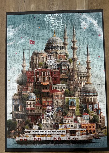 Çok Renkli İstanbul Temalı 1000 Puzzle
