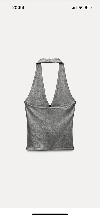 Zara Zara folyo baskılı halter top