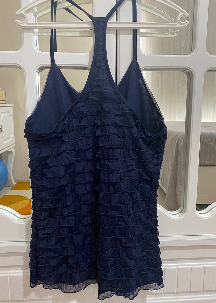 Bayan askılı bluz - Görsel 4