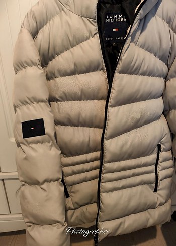 Tommy Hilfiger Gri Fermuarlı Erkek Mont - Görsel 4