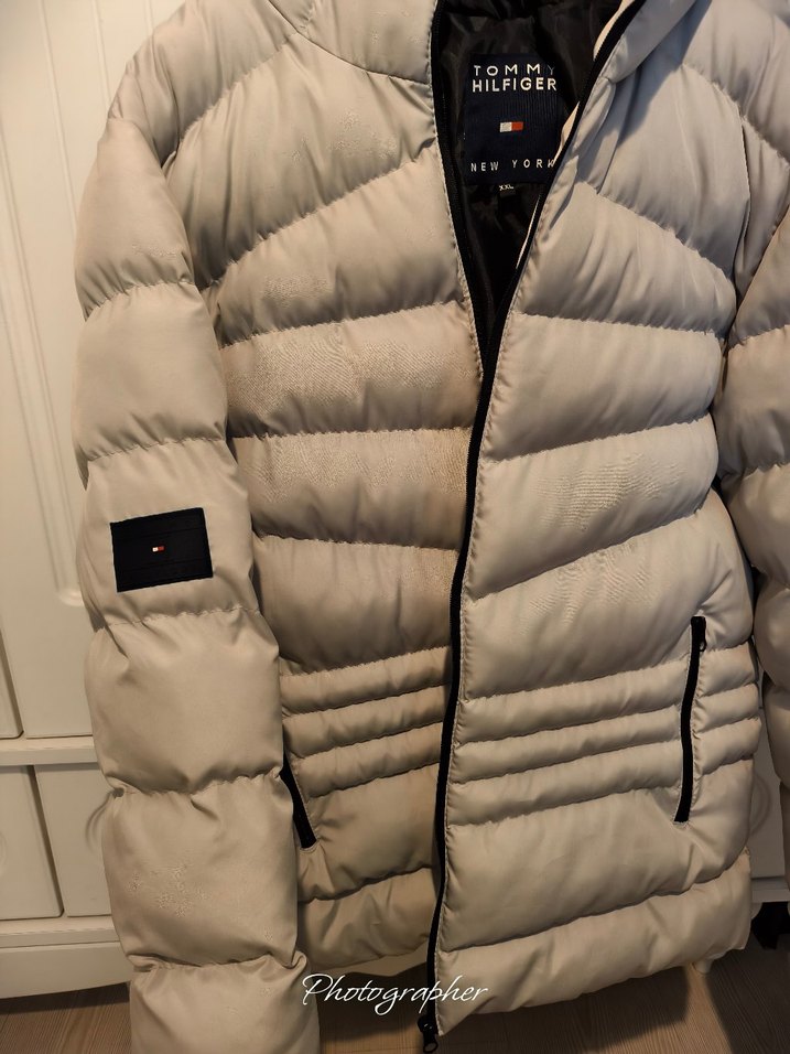 Tommy Hilfiger Gri Fermuarlı Erkek Mont - Görsel 4