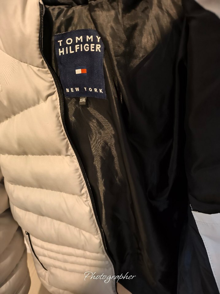 Tommy Hilfiger Gri Fermuarlı Erkek Mont - Görsel 2