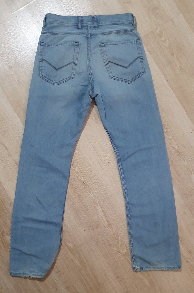 Gri Mavi Loose Fit Midi Kadın Kot Pantolon - Görsel 4