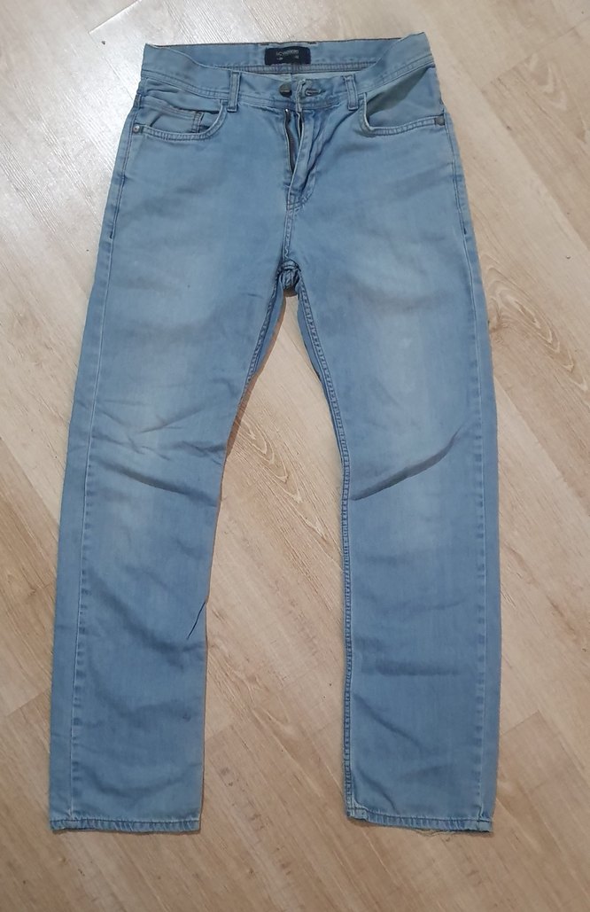 Gri Mavi Loose Fit Midi Kadın Kot Pantolon - Görsel 3