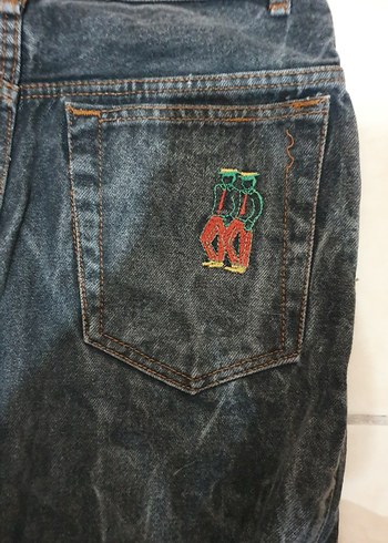 yırtık baggy düşük bel jeanler - Görsel 11