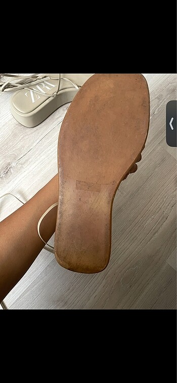 41 Beden camel Renk Zara sandalet