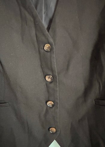 Kahverengi K Yelek - Görsel 3