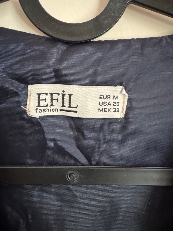 Lacivert kumaş yelek - Görsel 5