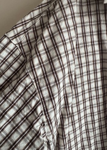 H&M ekoseli kareli gömlek - Görsel 6