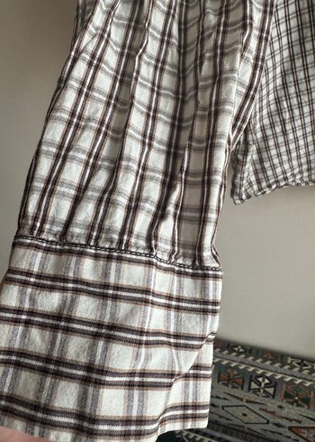 H&M ekoseli kareli gömlek - Görsel 5