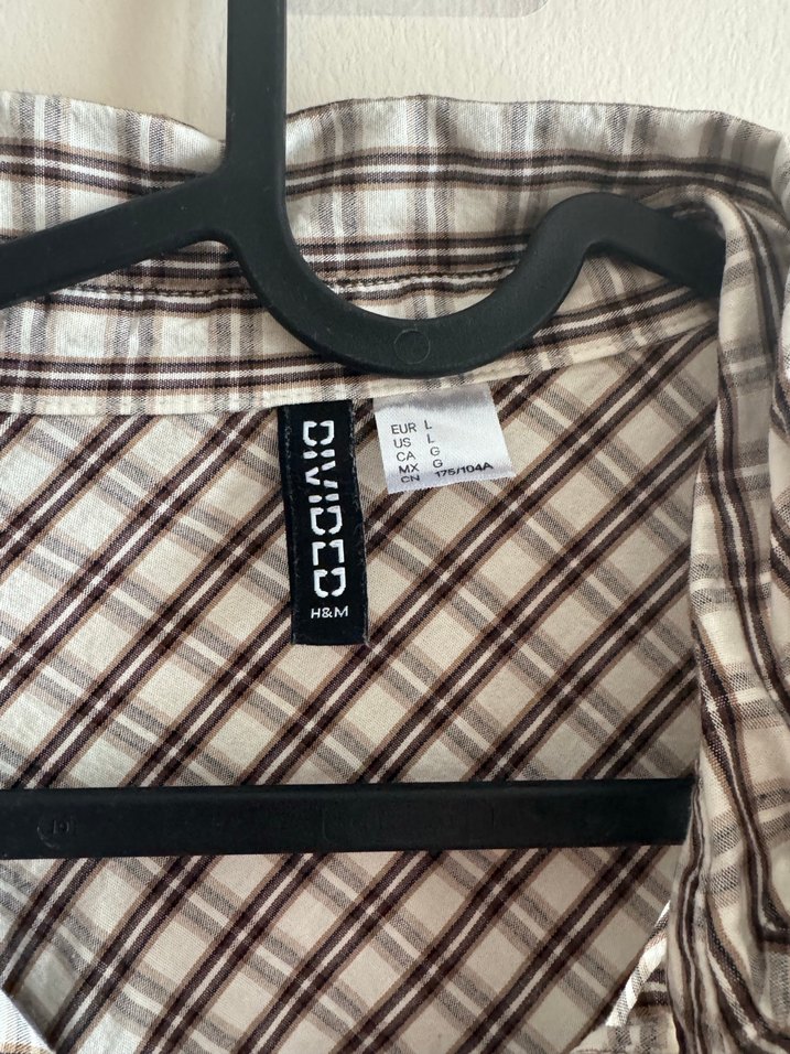 H&M ekoseli kareli gömlek - Görsel 4