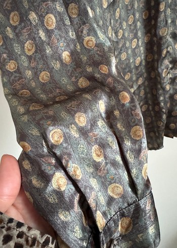 Vintage desenli gömlek - Görsel 6