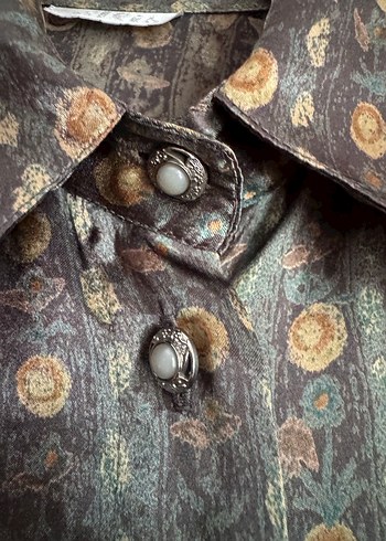 Vintage desenli gömlek - Görsel 7