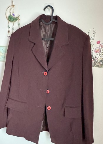 Vintage acı kahve blazer ceket - Görsel 2