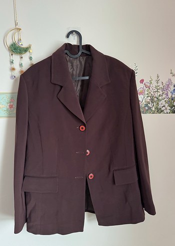 Vintage acı kahve blazer ceket - Görsel 5