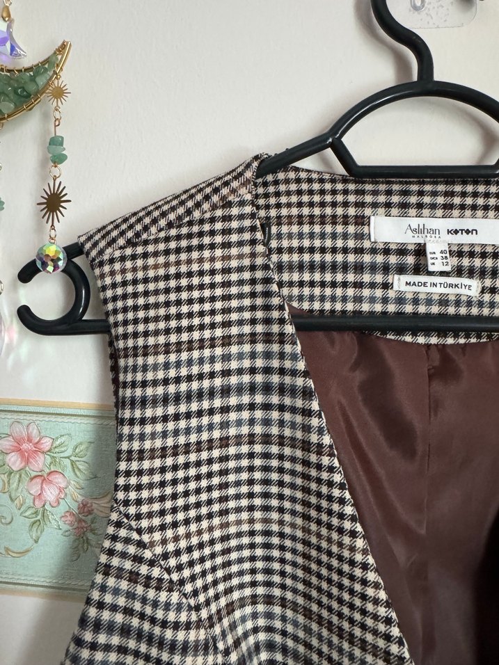 Ekose yelek - Görsel 5